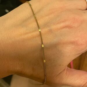 Jenny Bird stamped chain gold vermeil